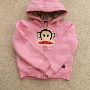 Paul Frank Pink Hoodie with Monkey Patch
